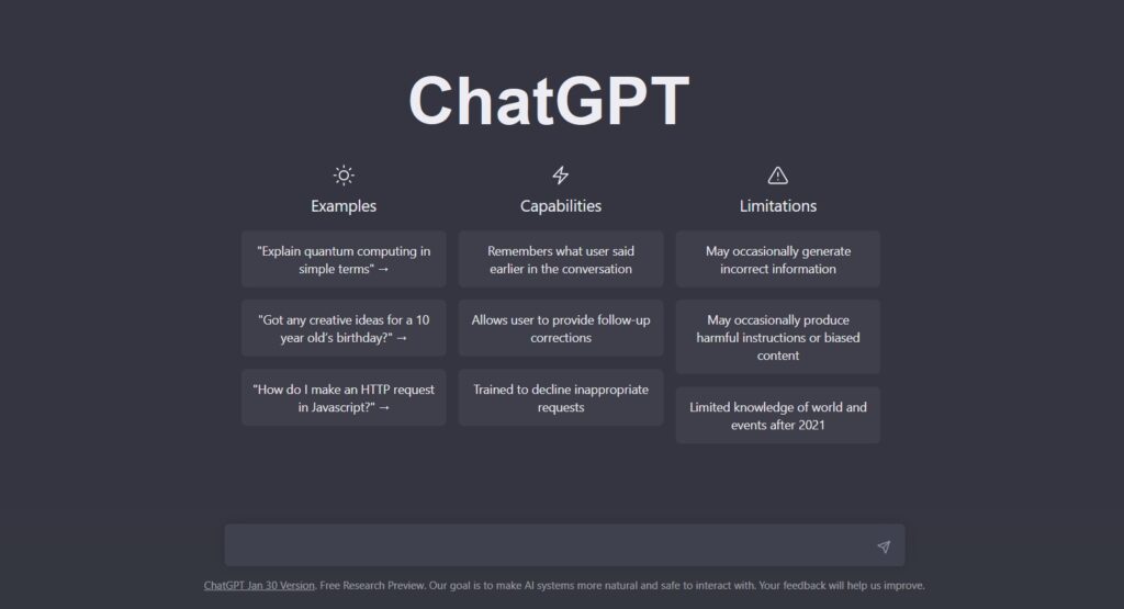 ChatGPT, OpenAI tarafından geliştirilen ve yapay zekâ sohbet robotudur.