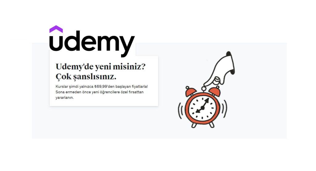 Udemy, toplu çevrimiçi açık kurs ve çevrimiçi öğrenme platformudur. (Screenshot: Udemy)