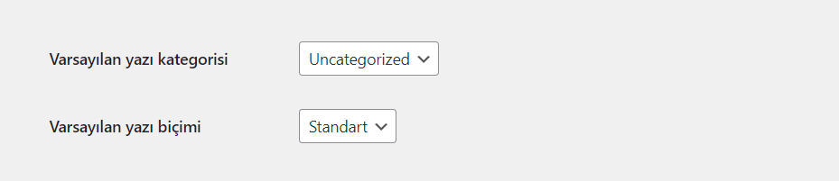 WordPress Varsayılan Kategori ve Yazı Ayarı
